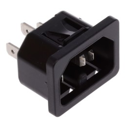 10 pcs : 6110.4215 - PWR ENT RCPT IEC320-C16 PANEL QC