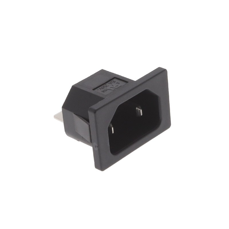 10 pcs : 6162.0004 - PWR ENT RCPT IEC320-C18 PANEL QC