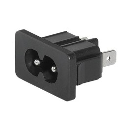 10 pcs : 4300.0105 - PWR ENT RCPT IEC320-C8 PANEL QC