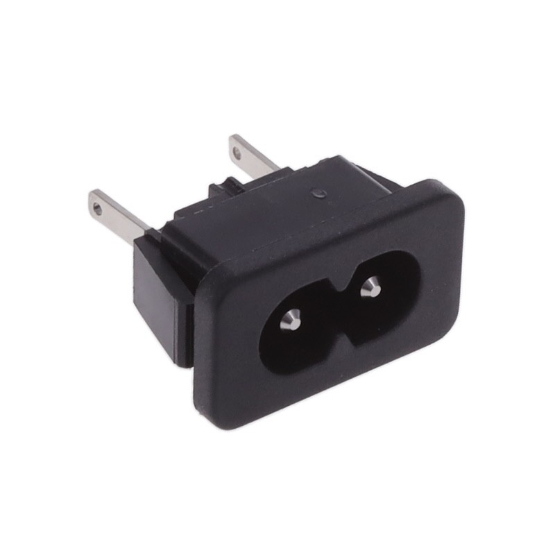 10 pcs : 6163.0016 - PWR ENT RCPT IEC320-C8 PANEL QC