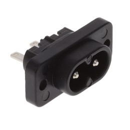 10 pcs : 6160.0016 - PWR ENT RCPT IEC320-C8 PANEL QC