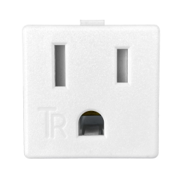 10 pcs : 739W-X2/45-WH1 - PWR ENT RCPT NEMA5-15 PANEL IDC