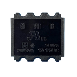 10 pcs : 739W-X2/40 - PWR ENT RCPT NEMA5-15 PANEL IDC