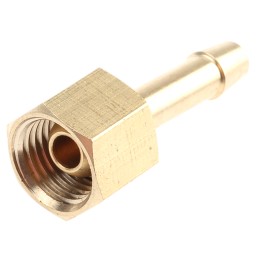 1 pcs - RS PRO Hose Connector Hose Tail Adaptor, BSP 1/4in 1/4in ID