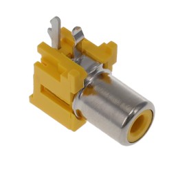 10 pcs : KLPX-0848A-2-Y - RCA PHONO JACK, RT&lt YLW ROHS COM