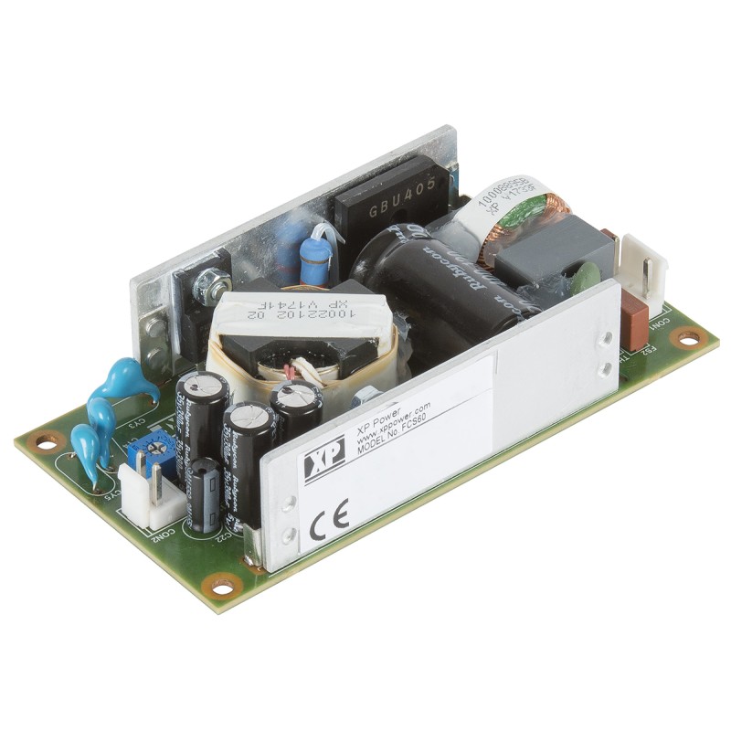 1 pcs - XP Power Switching Power Supply, FCS60US36, 36V dc, 1.67A, 60W, 1 Output, 80 - 264V ac Input Voltage