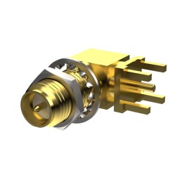 10 pcs : PCB.114SMAFRAJ.A - SMA(F)RA FOR PCB MOUNT AU PLATIN