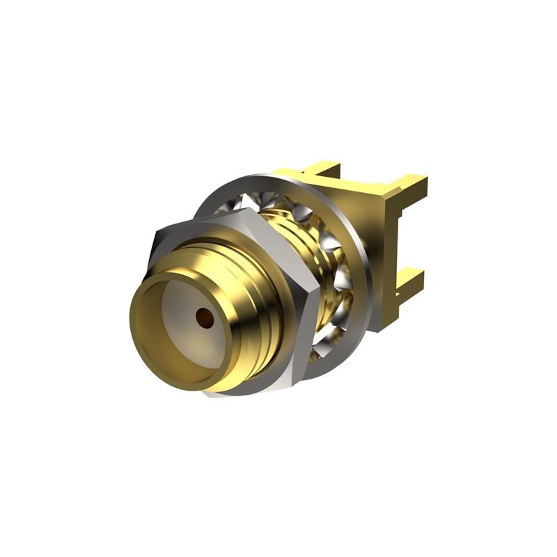 10 pcs : PCB.114SMAFSTJ.A - SMA(F)ST FOR PCB MOUNT AU PLATIN