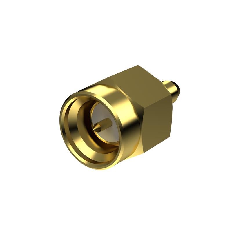 10 pcs : SMAMST.P.E.XX - SMA(M)ST FOR RG-178 AU PLATING