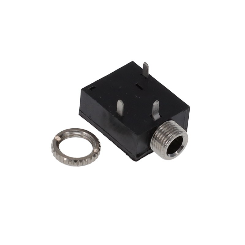 10 pcs : STX-3081-3C - STEREO JACK, STRAIGHT THREAD W/N