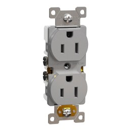 10 pcs : SQR42101GY - TR 15A DUPLEX OUTLET RESI GY