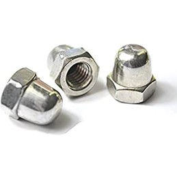 100 pcs - RS PRO Steel Dome Nut, 6-32in