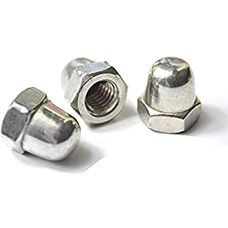 100 pcs - RS PRO Steel Dome Nut, 6-32in