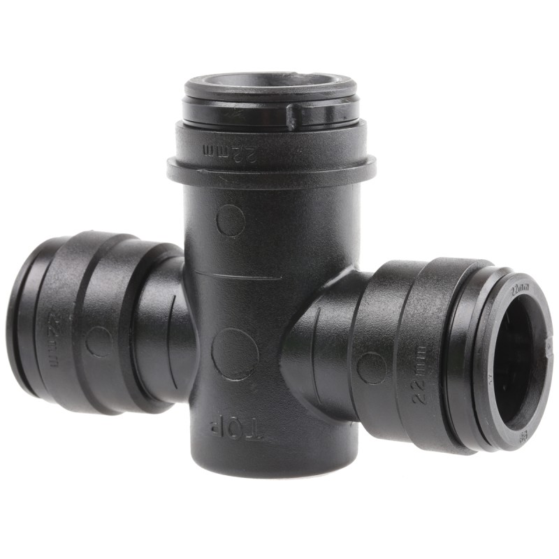 1 pcs - JG Speedfit Water Trap Tee PVC Pipe Fitting, 22mm
