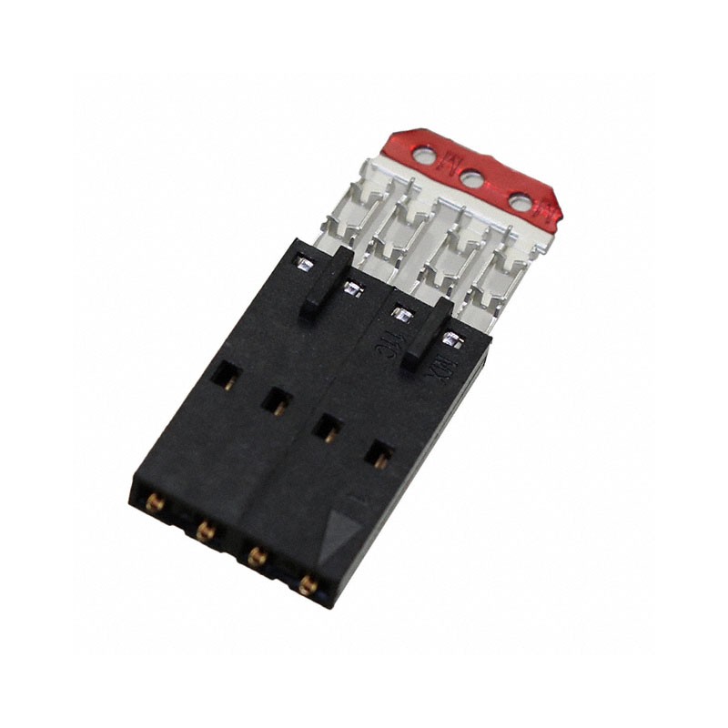 10 pcs : 0014442504 - CONN PLUG 4POS IDC 24AWG GOLD