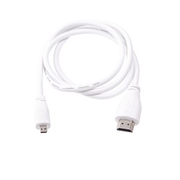 1 pcs - Raspberry Pi 1m HDMI to Micro HDMI Cable in White