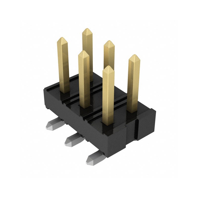 10 pcs : 0877590664 - CONN HEADER SMD 6POS 2MM