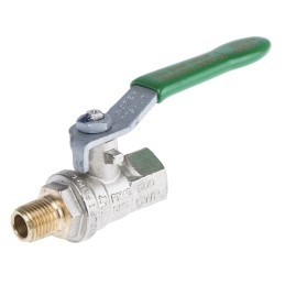 1 pcs - RS PRO Brass Full Bore, 2 Way, Ball Valve, BSPP 1/4in