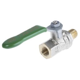 1 pcs - RS PRO Brass Full Bore, 2 Way, Ball Valve, BSPP 1/4in