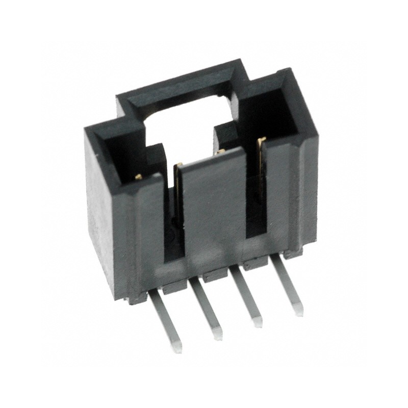 10 pcs : 0705530108 - CONN HEADER R/A 4POS 2.54MM