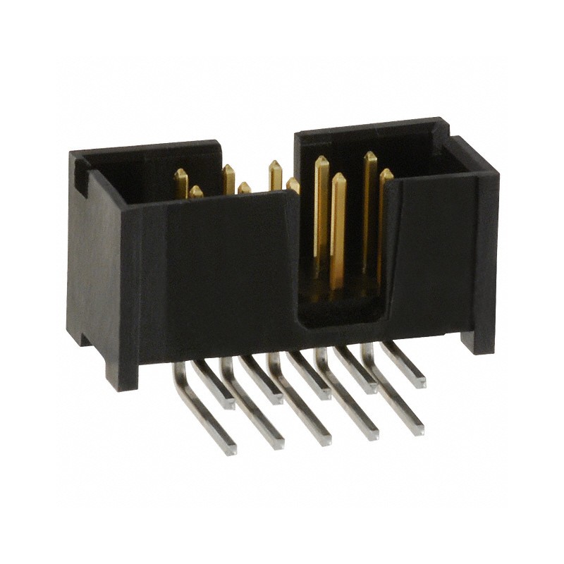 10 pcs : 0702471051 - CONN HEADER R/A 10POS 2.54MM