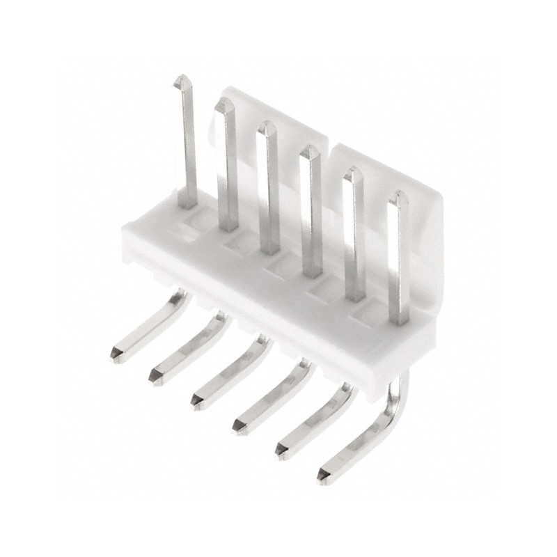 10 pcs : 0026605060 - CONN HEADER R/A 6POS 3.96MM