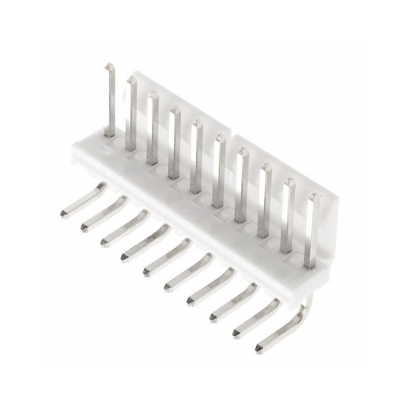 10 pcs : 0026605100 - CONN HEADER R/A 10POS 3.96MM