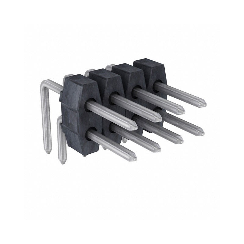 10 pcs : 0901220122 - CONN HEADER R/A 4POS 2.54MM