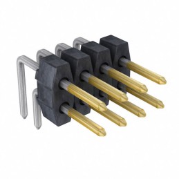 10 pcs : 0901220762 - CONN HEADER R/A 4POS 2.54MM