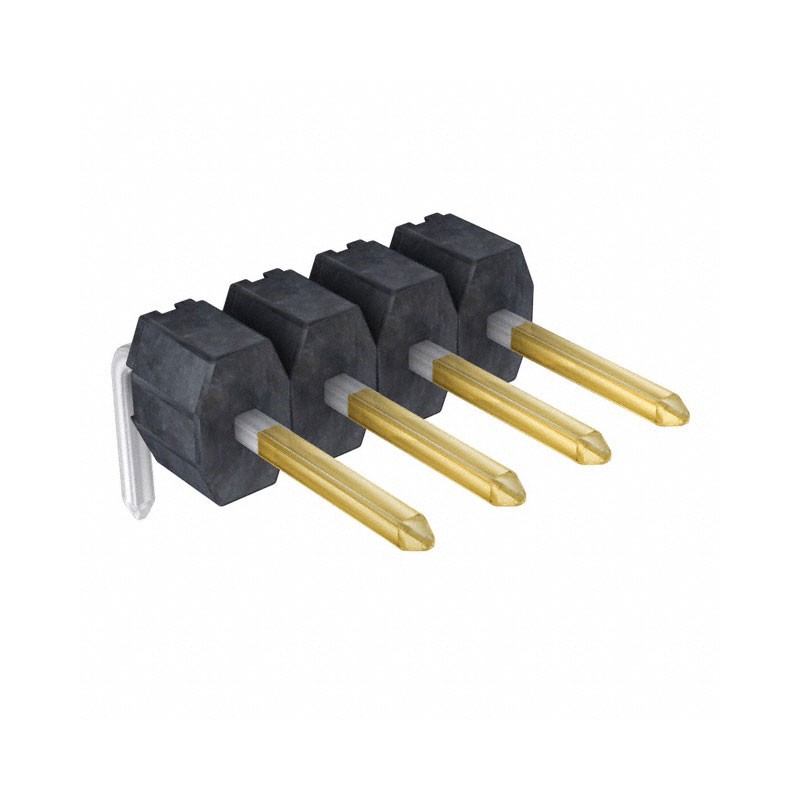 10 pcs : 0901210764 - CONN HEADER R/A 4POS 2.54MM