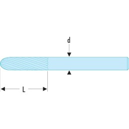 1 pcs - Facom 1-Piece Filing Burr