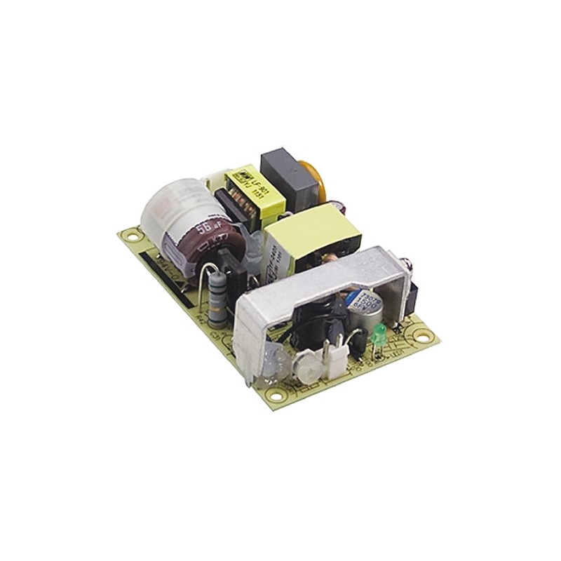 1 pcs - MEAN WELL Switching Power Supply, EPS-25-3.3, 3.3V dc, 5A, 16.5W, 1 Output, 120 - 370 V dc, 85 - 264 V ac