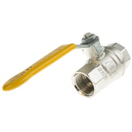 1 pcs - RS PRO Nickel Plated Brass Full Bore, 2 Way, Ball Valve, BSPT 3/4in, 40bar Operating Pressure