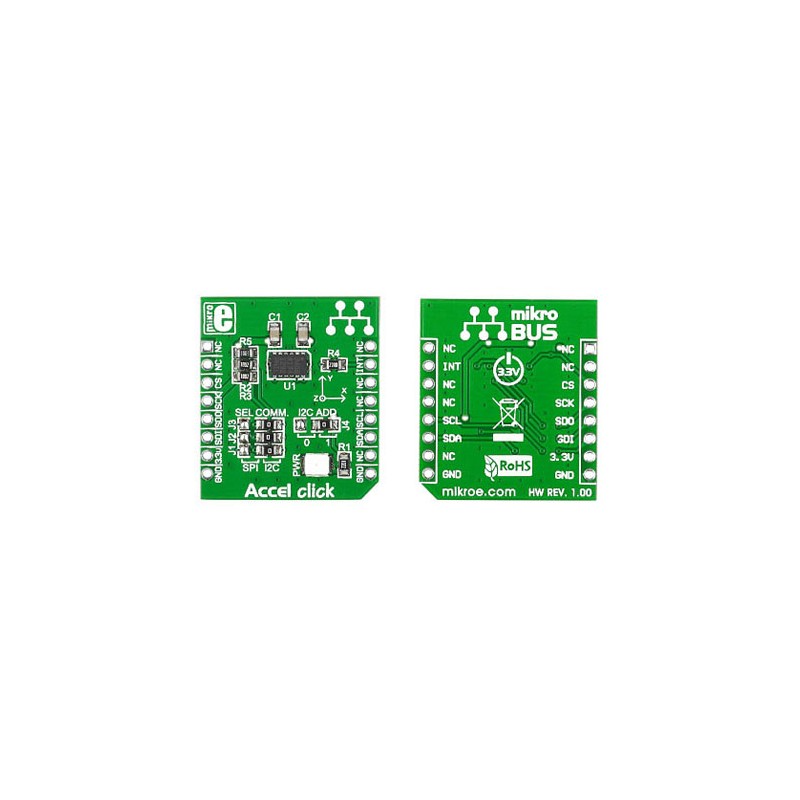 1 pcs - MikroElektronika Accel Click Accelerometer Sensor mikroBus Click Board for ADXL345