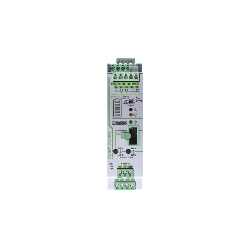 1 pcs - Phoenix Contact 24V dc Input DIN Rail Uninterruptible Power Supply (240W), QUINT-UPS