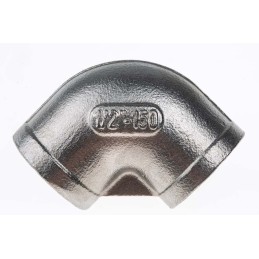 1 pcs - RS PRO Stainless Steel Pipe Fitting, 90° Circular Elbow, Female G 1/2in x Female G 1/2in