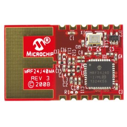 1 pcs - Microchip MRF24J40MA-I/RM Zigbee Transceiver, 12-Pin Module