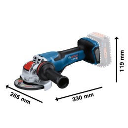 1 pcs - Bosch GWX 18V-15 P 125mm Cordless Angle Grinder