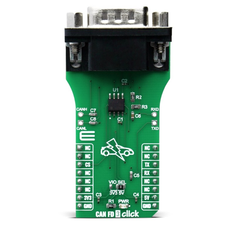 1 pcs - MikroElektronika CAN FD 3 Click TLE9251V Sensor Add-On Board for BCM, Gateway Modules MIKROE-3992