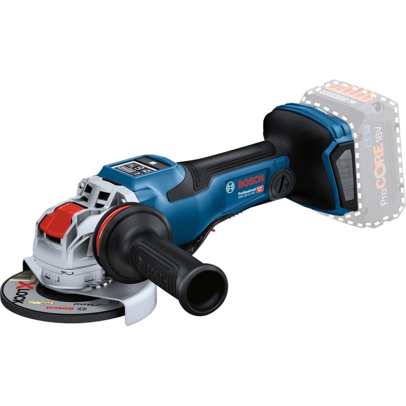 1 pcs - Bosch GWX 18V-15 PSC 125mm Cordless Angle Grinder