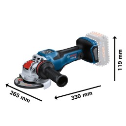 1 pcs - Bosch GWX 18V-15 PSC 125mm Cordless Angle Grinder