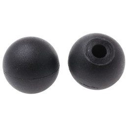 10 pcs - RS PRO Black Duroplast Ball Clamping Knob, M5, Unthreaded Hole