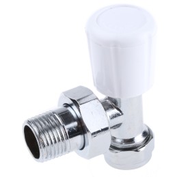1 pcs - RS PRO Brass 15 mm Male to 1/2 in Male Manual Radiator Valve