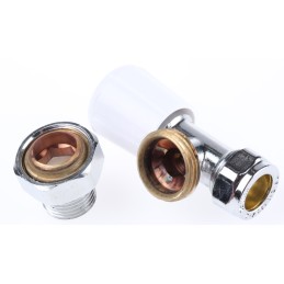 1 pcs - RS PRO Brass 15 mm Male to 1/2 in Male Manual Radiator Valve