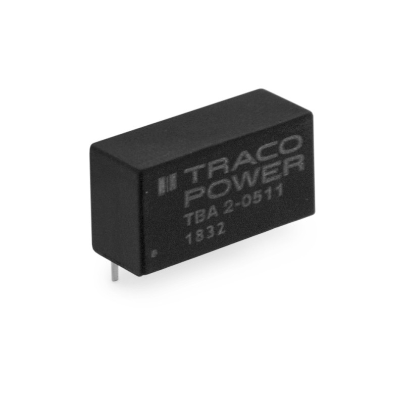 1 pcs - TRACOPOWER TBA 2 DC-DC Converter, 15V dc/ 130mA Output, 21.6 - 26.4 V dc Input, 2W, Through Hole, +85°C Max Temp