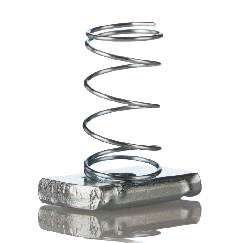 10 pcs - Unistrut Channel Nut, M8, Nut Base Dimensions 41 x 41mm, Steel, 0.32kg