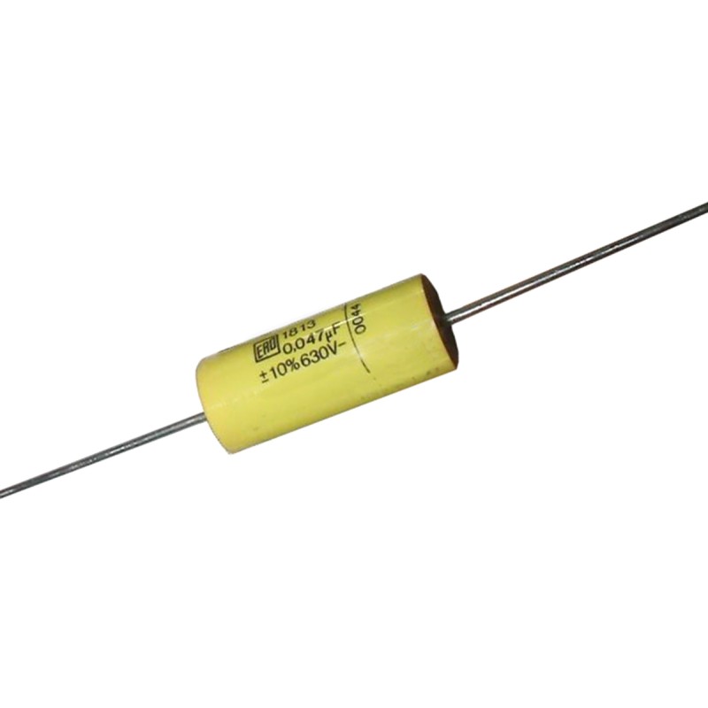 5 pcs - Vishay Metallised Polyester Film Capacitor, 40 V ac, 63 V dc, ±10%, 680nF, Through Hole