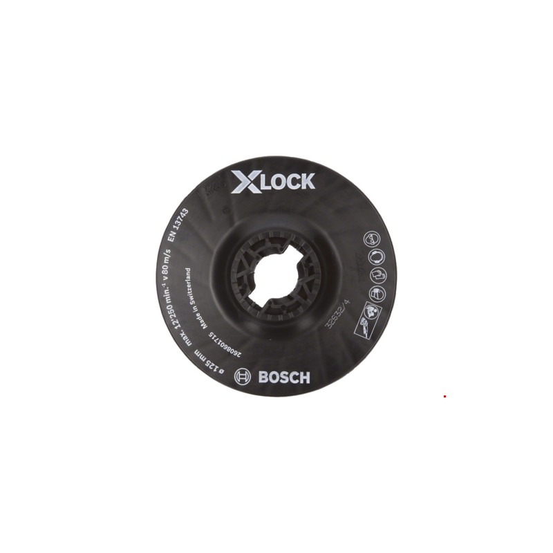 1 pcs - Bosch X-Lock, X-Lock Backing Pad, 125mm Diameter