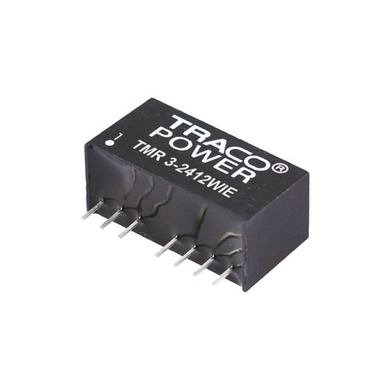 1 pcs - TRACOPOWER TMR 3WIE DC-DC Converter, 15V dc/ 200mA Output, 9 - 36 V dc Input, 3W, Through Hole, +85°C Max Temp