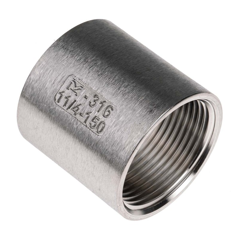 1 pcs - RS PRO Stainless Steel Pipe Fitting Socket, Female G 1-1/4in x Female G 1-1/4in